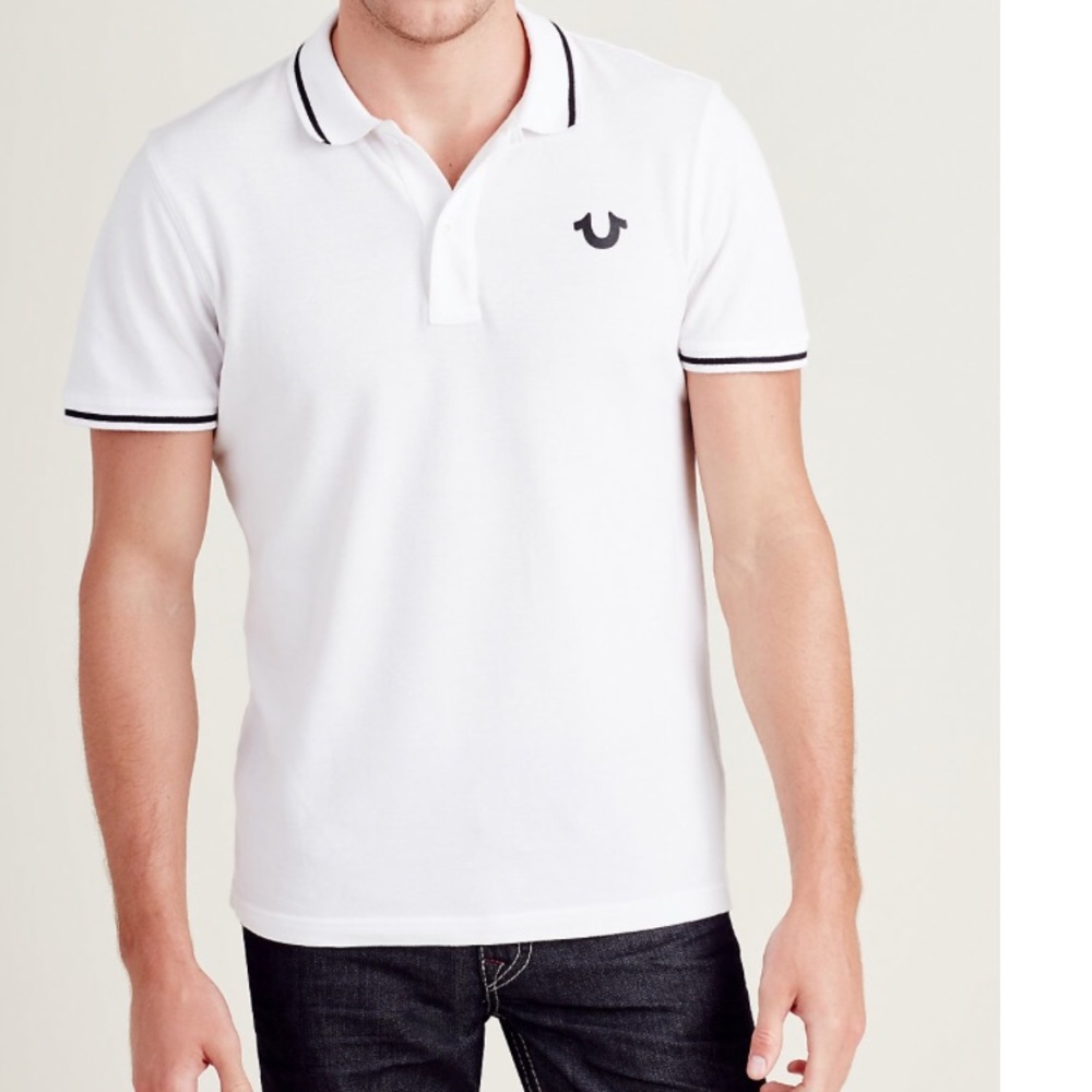 True Religion Crafted Men’s Polo Shirt Sz Medium